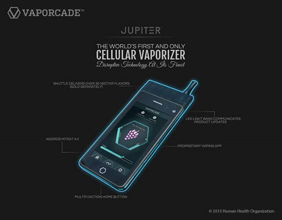 Jupiter, le smartphone / e-cigarette